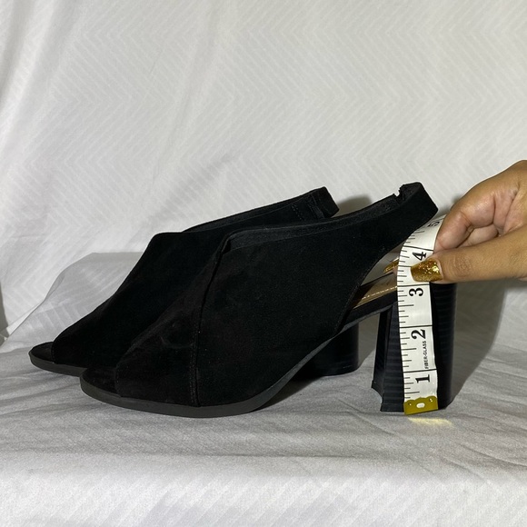 Dex Flex Comfort Black Block Heels - Picture 4 of 6